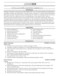 Professional District Manager Templates To Showcase Your Talent Myperfectresume