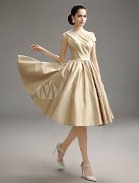 Pleated Knee Length Bridesmaid Dress With Asymmetrical Design No 3 Knee Length Bridesmaid Dresses Bridesmaid Dresses Satin Bridesmaid Dresses