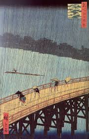 Evening Shower At Atake And The Great Bridge By Hiroshige Les Arts Impression Sur Bois Art Japonais