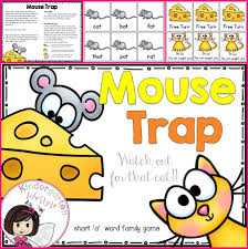 Mouse Trap Freebie Cvc Short A Word Game Cvc Words Reading Cvc Words Word Families