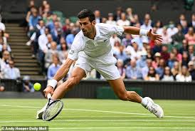 Novak djokovic serves to marton fucsovics on centre court. Dp Fax Ugfr3em