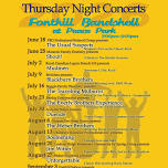 Thursday Night Concerts at the Fonthill Bandshell