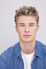 How To Create Your Beach Waves Without Going To A Beach Men Blonde Hair Dyed Blonde Hair Curly Hair Styles