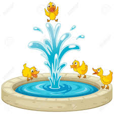 Water Fountain Clip Art Illustration Of Ducks And Fountain Fountain Water Water Fountain Clip Art Illustration