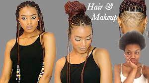 Fulani Braids Beads Undercut Transformation Crochet Method Summer Hairstyles 2017 Video Braids With Shaved Sides Braids With Beads Beautiful Braids