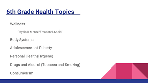 Finding a curriculum that includes 6th grade le. Health Teachers 6th Grade Collins Spector Henry Kearney 7th Grade Jay Santaniello Odato 8th Grade Kearney Spector Mina Ppt Download