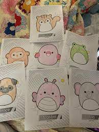 Welcome to the squishmallows squad! I Ve Been So Bored During Online School That I Ve Been Coloring Theses Squish Coloring Pages Squishmallow