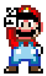 16 Bit Mario Pixel Art Pixel Art Grid Minecraft Pixel Art