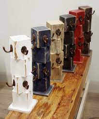 White Mug Tree Wood Mug Hanger Kitchen Display Farmhouse Etsy In 2021 Barn Wood Decor Wood Diy Scrap Wood Projects