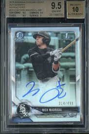 On july 31, 2020, madrigal was promoted to the mlb. 2018 Bowman Chrome Nick Madrigal Refractor Auto 499 Bgs9 5 Free Buy Sell Sports Card Platform