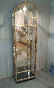 2020 popular 1 trends in home & garden, furniture, home improvement, toys & hobbies with cabinet curio and 1. Brass Glass Arched Lighted Curio Cabinet 22x13x78 Shakopee Moving Sale Executive Home Lawn Care Furniture Wildlife Art Decor K Bid
