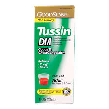 Try our new better tasting* formula. Goodsense Tussin Cough Syrup Dm Cough Chest 4 Oz 14112