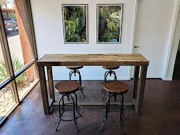 Reclaimed Wood Bar Table Restaurant Counter Community Communal Etsy Wood Bar Table Reclaimed Wood Bars Bar Table