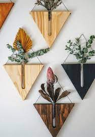 Indoor Wall Planter Wall Decor Handcrafted Decor Timber Vase Wall Hanging Propagation Station Wooden Vase Wall Planter Wall Planters Indoor Handcrafted Decor