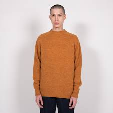 Albam men's purple seamless raglan shetland knit in viola size uk xs *ref30. Albam Seamless Raglan Shetland Sweater Rust Garmentory