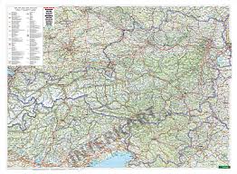 Größte karten der städte in österreich. Osterreich Strassenkarte 120 X 88cm