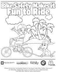 Bike Helmet Coloring Page Bicycle Safety Coloring Pages 5 Free Printable Coloring In 2020 Bike Safety Summer Safety Bicycle Safety