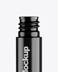 Opened Glossy Mascara Tube Mockup In Packaging Mockups On Yellow Images Object Mockups