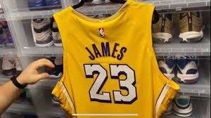 To midnight est) lebron's lakers jersey on nba's official online store made it into the top 10. Authentic Lebron James 19 20 City Edition Los Angelos Lakers Jersey Youtube