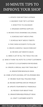 Tips To Improve Your Online Shop Easy Checklist Of Ideas You Can Do In 10 Minutes To Improve Your Sh Online Shopping Hacks Small Business Tips Shopping Hacks