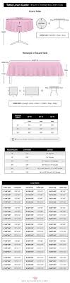 Let S Talk Linens The Ultimate Guide To Table Linen Sizes Wedding Table Linens Table Linens Wedding Table