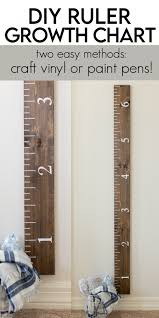 It can be repainted, tarnished or left unfinished. Diy Ruler Growth Chart Made To Be A Momma
