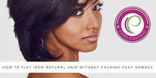 Once your hair is dry, apply a heat protectant to each section of hair before you flat iron it. How To Flat Iron Natural Hair Without Causing Heat Damage