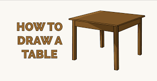 Posted by ojosnegros3 at 9:08 am. How To Draw A Table Really Easy Drawing Tutorial