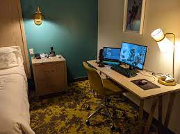 I don't have to eat too much. When You Gotta Stay In A Hotel But Can T Leave The Setup Gaming