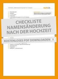 Namensanderung Nach Der Hochzeit Markt De Namensanderung Hochzeit Namensanderung Hochzeitscheckliste