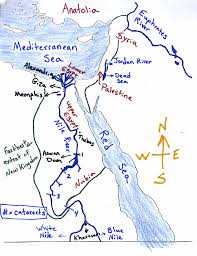 Mr Guerriero S Blog Ancient Egypt Map Blank And Filled In Egypt Map Ancient Egypt Map Ancient Egypt History