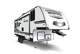 All of these floorplans come the bedroom has a spacious bed with a comfortable mattress. Winnebago Micro Minnie 5th Wheel