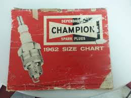 1962 Champion Spark Plug Size Chart