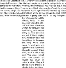 Using Text As A Container For More Text In Photoshop