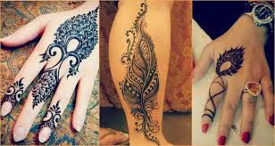 And with floral shapes, leaf patterns and dotted details, this simple vine design looks gorgeous. 19 Beautiful Feather Henna Designs You Will Love To Try