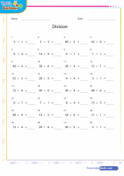 Grade 3 maths worksheets division 6 2 division by grouping lets knowledge via letsshareknowledge.com. 3rd Grade Math Worksheets Pdf Printable Free Printables