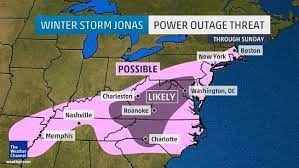 Dangerous Winter Storm Jonas To Bring Crippling Snowstorm Major Ice Threat Blizzard Warnings For D C Baltimore The Weather Channel Articles From The Wea The Weather Channel Winter Storm Storm