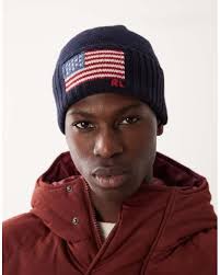 Polo Ralph Lauren Flag Beanie in Red for Men