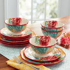 Maybe you would like to learn more about one of these? The Pioneer Woman Blossom Jubilee 12 Piece Dinnerware Set Walmart Com Walmart Com