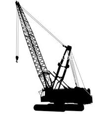Construction Crane Vector Image On Vectorstock Crane Construction Civil War Artwork Construction