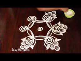 Very Easy Rangoli Designs For Kids Friday Kolam Designs Muggulu Designs With 3x2 Dots In 2020 Easy Rangoli Designs Rangoli Border Designs Colorful Rangoli Designs