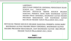 Biasanya soal tes masuk man insan cendekia man ic terdiri dari soal tes potensi belajar atau tes potensi akademik soal tes. Juknis Seleksi Nasional Peserta Didik Baru Man Insan Cendikia 2021 2022 Info Pendidikan Terbaru