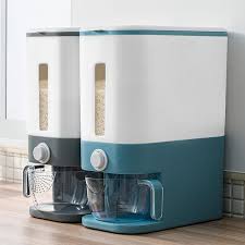 Enter the answer length or the answer pattern to get better results. Automatic Plastic Rice Storage Box And One Touch Dispenser Kitchen Tools Buy Food Containers 616908232667