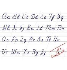 Learning the alphabet is one of the most fundamental aspects of the kids learning phase. Handwriting Alphabet Vector Image On Vectorstock Beautiful Handwriting Alphabet Handwriting Alphabet Beautiful Handwriting