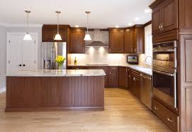 kitchen remodel with decorative end