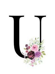 In this lesson you can listen to the german alphabet. Letter U Floral Alphabet Instant Digital Download Etsy Monogram Printable Letters Monogram Printable Floral Poster