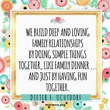 God's plan enables families who live the gospel and receive the necessary ordinances to be together forever with him. Love Is Spelled T I M E