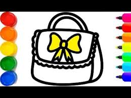 Pictures of coloring pages purse and many more. Learn To Draw A Handbag Drawing And Painting Purse Coloring Page For Kids Toddlers Youtube