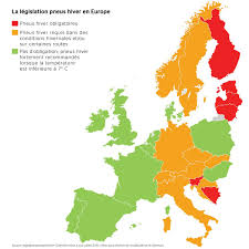 Certaines routes parcourues l'hiver nécessitent de bons. Reglementation Pneus Hiver Pneu Vanhamme