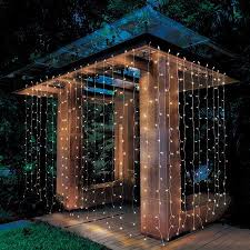 Better Homes Gardens 16ft 8ftx2 Led Micro Curtain Light Set Walmart Com Led Curtain Lights Backyard Patio Backyard